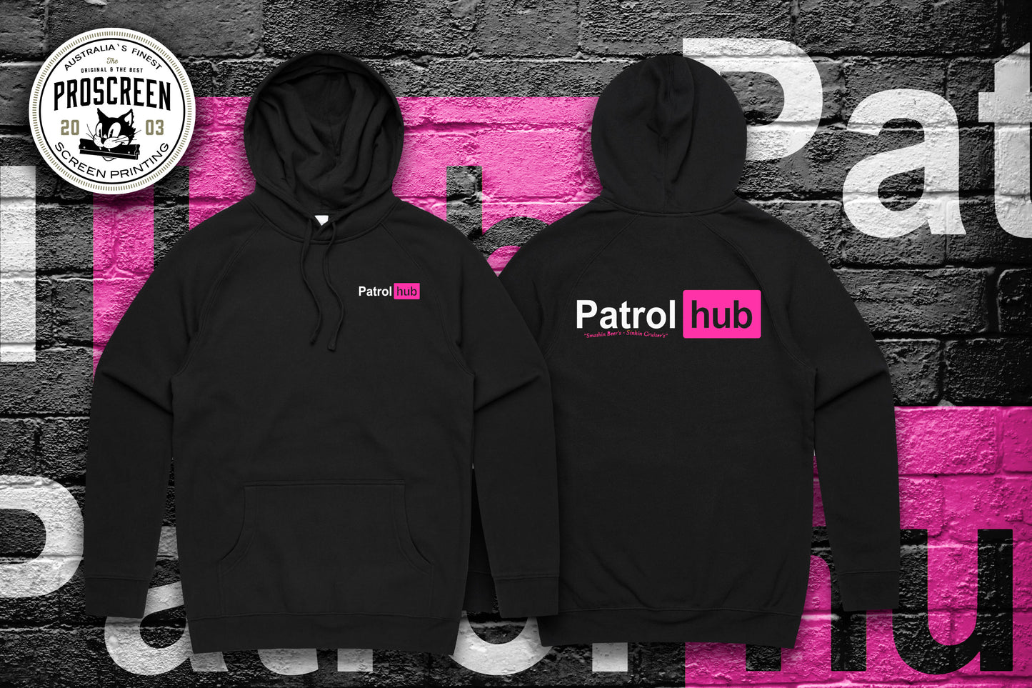 Patrol Hub Hoodies "Pink"