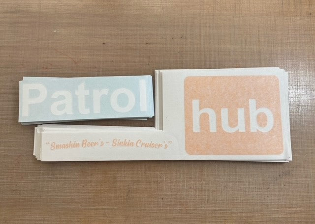 Rear window banner - small