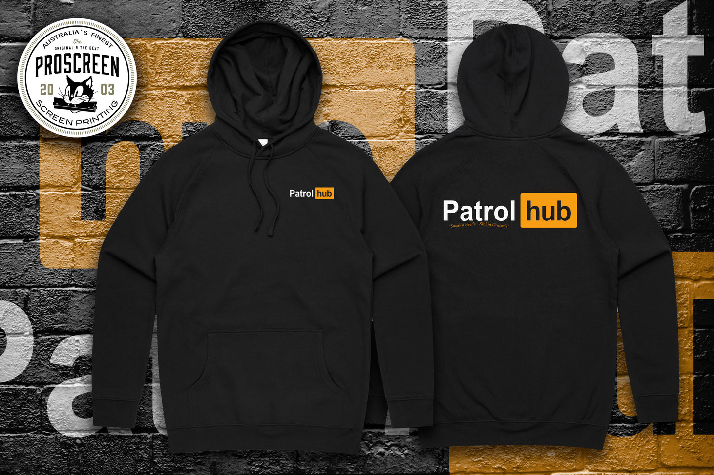 Patrol Hub Hoodies "Orange"